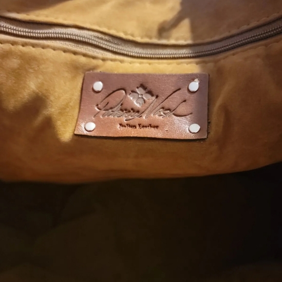 PATRICIA NASH BENVENUTO Black Large Tote With Turquoise And Crystal Details - Picture 6 of 10